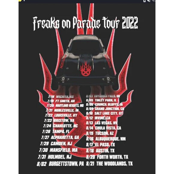 Static X Wisconson Route 666 Tour Freak 3XL T Shirt New Korn Limp Bizkit... - Picture 4 of 8